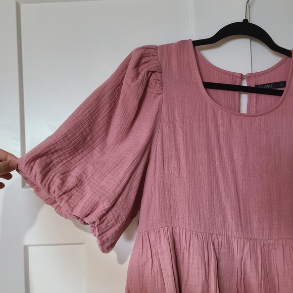 Mikarose Pink Dress w. Puffed sleeves NWOT - Picture 7 of 13